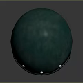 Green Tactical Military Helmet With Metal Rivets Dark Interior And Metal Base