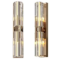 Elegant Modern Crystal Wall Sconces With Metal Frame And Warm Illumination Effect