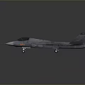 Aerospace Gray Fighter Jet Model With Streamlined Design And Detailed Military Features