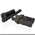 Durable Mechanical Industrial Equipment With Long Metal Strips And Cylindrical Components