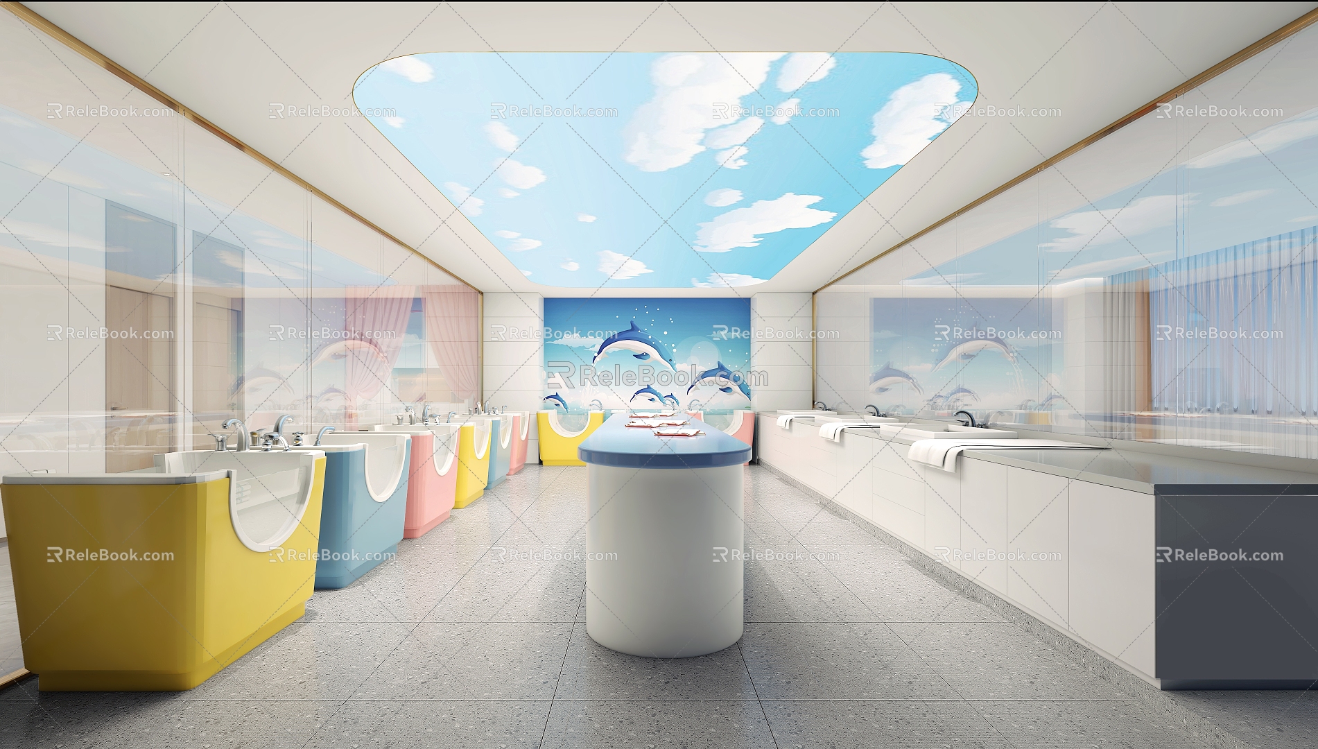 Modern Baby Swimming Pool Maternal and Baby Store Swimming Room Yuezi Center Swimming Room of Neonatology 3d model