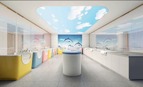 Modern Baby Swimming Pool Maternal and Baby Store Swimming Room Yuezi Center Swimming Room of Neonatology 3d model