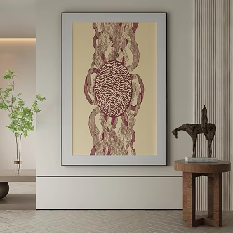 modern decorative painting 3d model