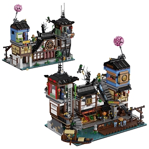 Modern Lego Phantom Ninja City Dock 3d model