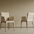 Modern Comfortable Light Luxury Upholstered Dining Chairs With Textured Fabric And Solid Wood Legs