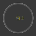Detailed Mechanical Engine 3D Model With Yellow Fan Blades Pipes And Gears