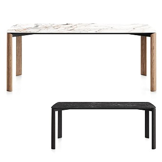 Nordic Simple Dining Table 3d model