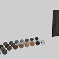Modern Black Swing Door With Glass Panel And Secure Lock Design