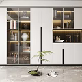Modern bookcase 3d model