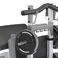 Professional Strength Training Fitness Equipment With Metal Frame Black Padded Seat And Wheels