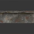 Stone Garden Bench With Ornate Metal Railings And Decorative Design