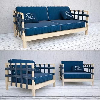 Combination sofa 3d model