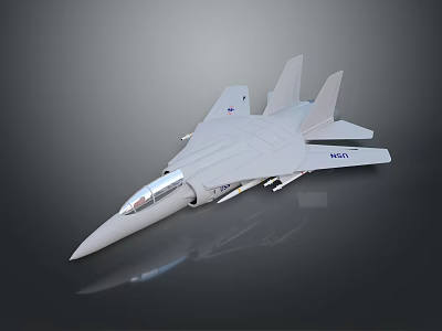 NASA Experimental Fighter Jet Spacecraft Model With Streamlined Aerospace Body Design 3d model