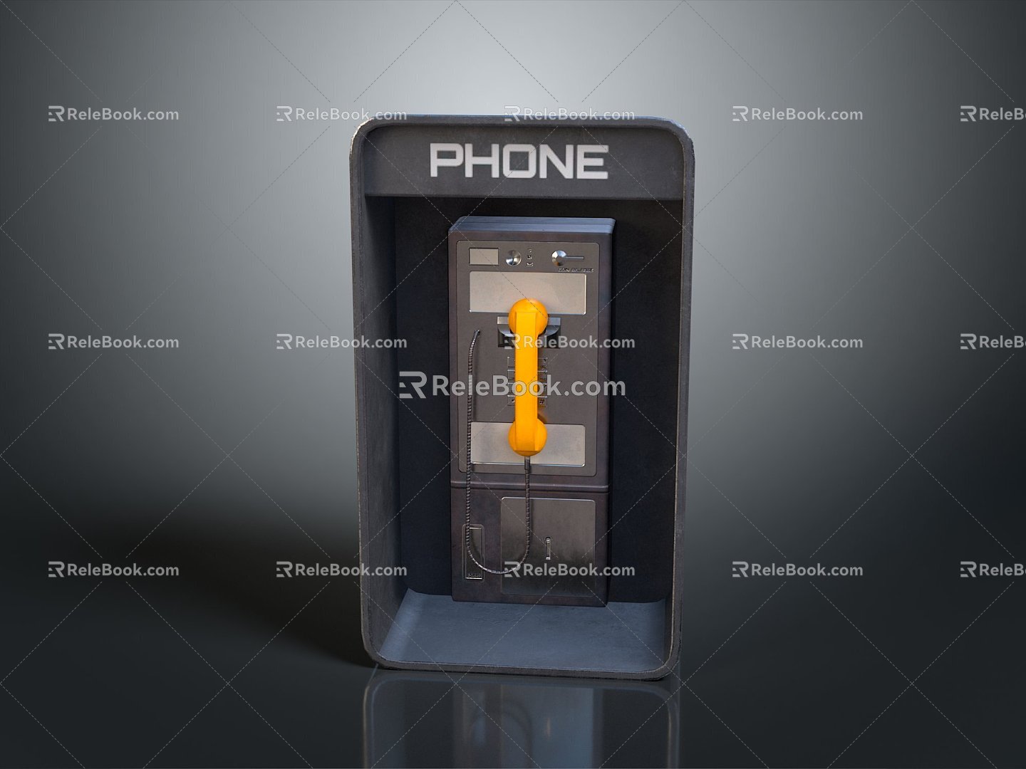 Telephone Booth Public Telephone Booth Public Telephone Public Facilities Public Equipment Public Telephone Household Supplies 3d model