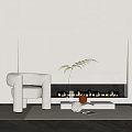 Modern single sofa 3d model
