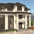 New Chinese Villa 3d model