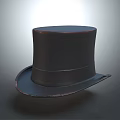 Vintage Black Top Hat With Classic Design As Daily Living Essential Accessory