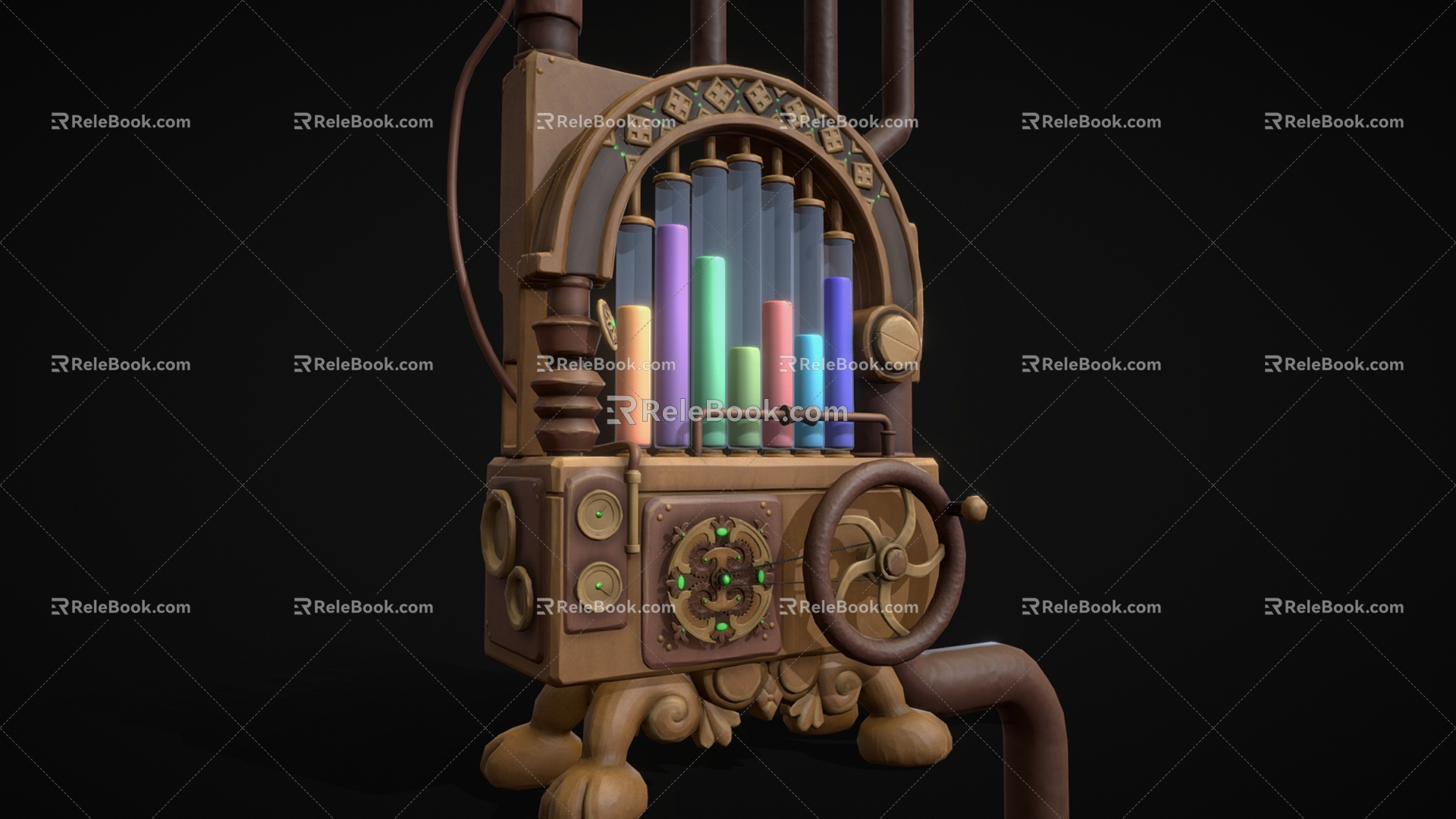 Chemical Control Chemical Museum Pump Mechanism Cabinet 3d model