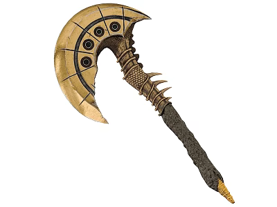 Axe Gold Axe Gold Axe Axe Short Axe Hand Axe 3d model