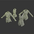 Gray Formal Clothing Collection With Stylish Design And 3D Model 3d model