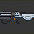 Modern Submachine Gun Sci-Firearms Sci-Fi Game Gun Games Firearms Game Gun 3d model