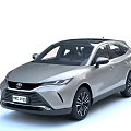 Toyota Silver SUV Modern Exterior Design With Sleek Lines And Alloy Wheels