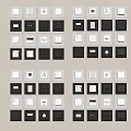 Switch panel combination three-hole socket five-hole socket 3d model