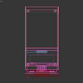 Red Anda Bank Self Service Kiosk As Daily Electrical Appliance With Touch Screen And Icons