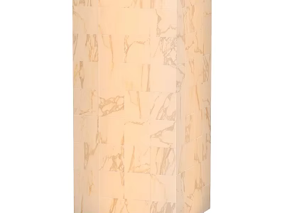 Elegant Modern Table Lamp With Beige Marble Texture And Minimalist Design 3d model