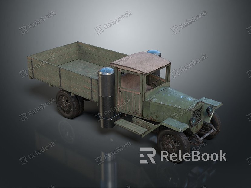 Industrial LOFT Military Card Military Truck Military Transporter Military Transporter model