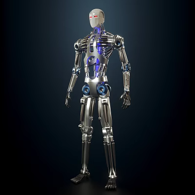 Humanoid robot Modern robot 3d model