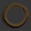 Handmade Brown Spiral Shaped Decorative Storage Basket Crafted From Thick Jute Rope