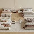 Stylish Double Bed Designs With Neutral Tones Bedside Tables Pendant Lights And Rugs