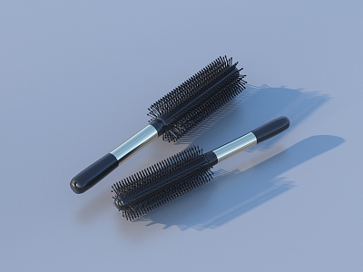 Straight hair comb straightening comb cosmetics 3d model