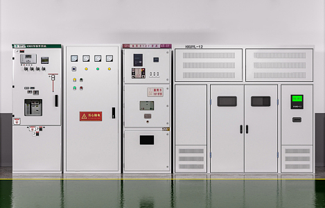 Modern power supply equipment 3d model