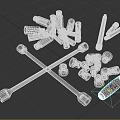 Ratchet Wrench Hardware Tools 3d model