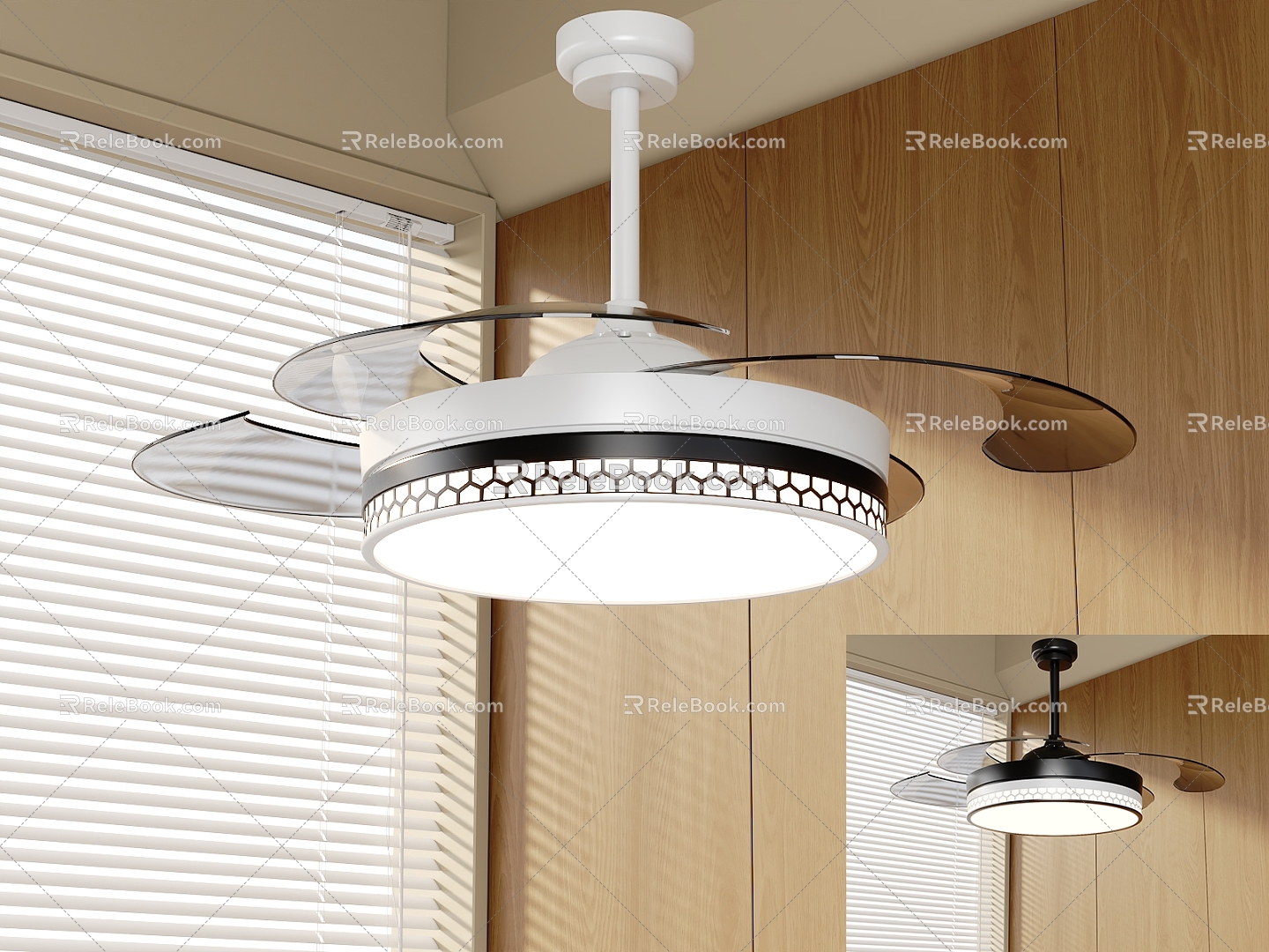 Modern Fan Light Invisible Fan Light Ceiling Fan Light Simple Fan Light Electric Fan Light 3d model