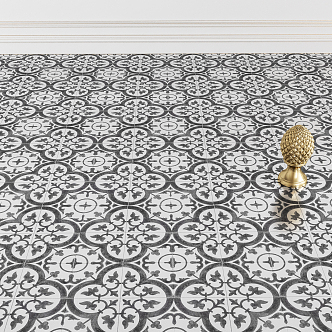 European floor tile 3d model