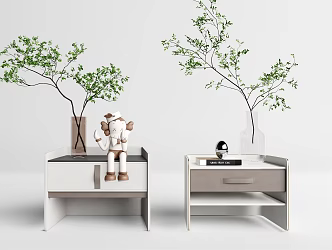 Modern bedside table 3d model
