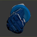 Blue Athletic Sports Glove With EASTON Brand And Nike Logo Design