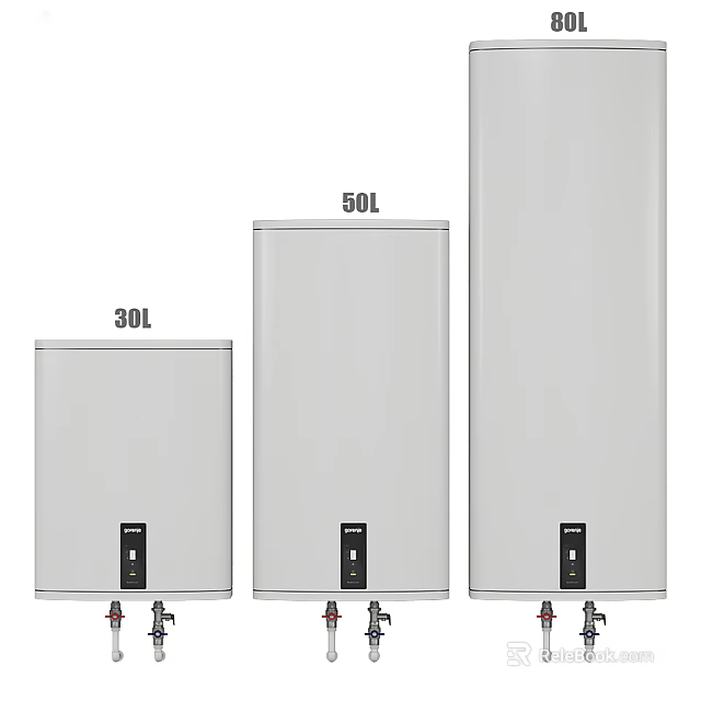 Household Electric Water Heaters With 30L 50L Different Capacities And Sizes 3d model 