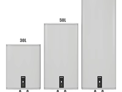 Household Electric Water Heaters With 30L 50L Different Capacities And Sizes 3d model
