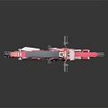 Pink and White Off Road Motorcycle With Stylish Graphics and Large Wheels