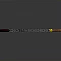 Spiked Chain Weapon With Metal Chain And Yellow Wrapped Wooden Handle