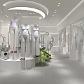 Hesini Clothing Store Front With Glass Window Display And Fashion Mannequins