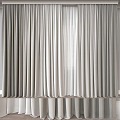 Modern and exquisite curtains 3d model