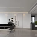 Modern Living And Dining Space Design With Open Layout White Cabinetry And Grey Flooring