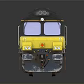 Modern Grey And Yellow CLASS 66 Freight Train With Multiple Carriages