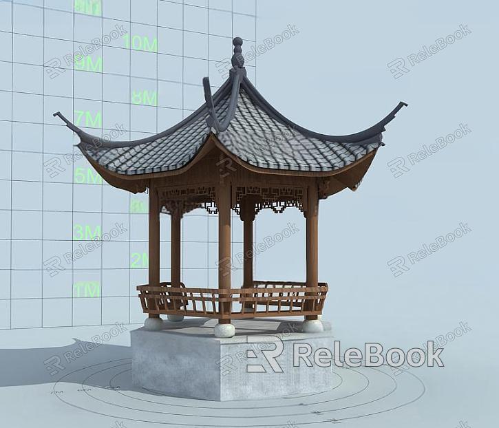 Ancient Pavilion of Chinese-style Ancient Architecture model