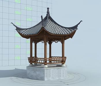 Ancient Pavilion of Chinese-style Ancient Architecture 3d model